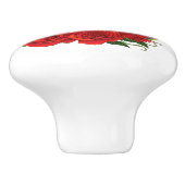 Sugar Skulls Art Nouveau Keramische Knop (Zijkant)