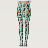 Sugar Skulls Art Nouveau Leggings (Voorkant)