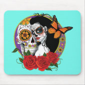 Sugar Skulls Art Nouveau Muismat (Voorkant)