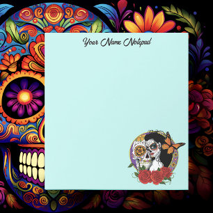Sugar Skulls Art Nouveau Notitieblok