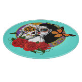 Sugar Skulls Art Nouveau Snijplank (Hoek)