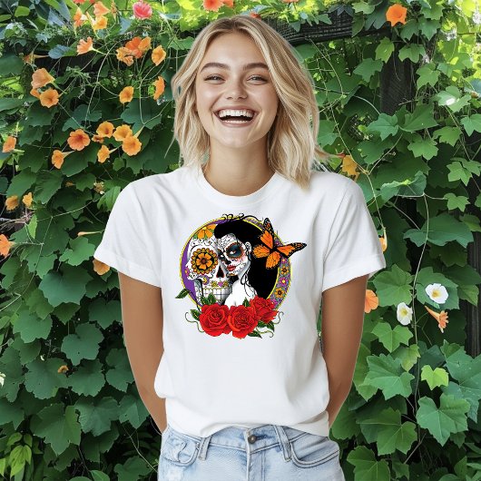 Sugar Skulls Art Nouveau T-shirt