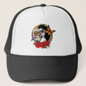 Sugar Skulls Art Nouveau Trucker Pet (Voorkant)
