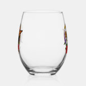 Sugar Skulls Art Nouveau Wijnglas Zonder Voet (Links)