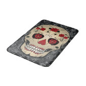 Sugar Skulls Bath Mat - Day of the Dead Art (Gekanteld)