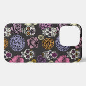 Sugar Skulls Black iPhone 13 Pro Hoesje (Achterkant horizontaal)
