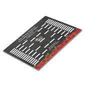 Sugar Skulls Cornhole Tournament Score Board Notitieblok (Schuin)