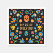 Sugar Skulls Dag van de Doden Servet (Voorkant)