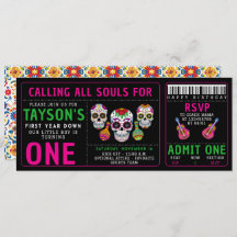 Sugar Skulls Day 1st Birthday Party Kleurrijke Día