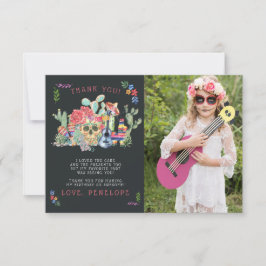 Sugar Skulls Day of the Dead Foto Dank je Kaart