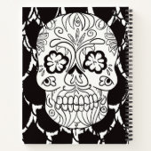 Sugar Skulls Day of the Dead Lattice Line Note Notitieboek (Achterkant)