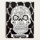 Sugar Skulls Day of the Dead Lattice Planner (Voorkant)