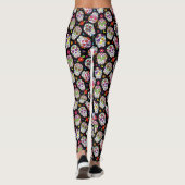Sugar Skulls Day of the Dead Pop Mode Leggings (Achterkant)