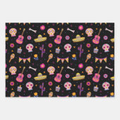 Sugar Skulls Day van de Dode Halloween Kleurrijk Inpakpapier Vel (Voorkant 3)