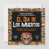 Sugar Skulls Day van de Dode Mexicaanse Partij Kaart (Voorkant)