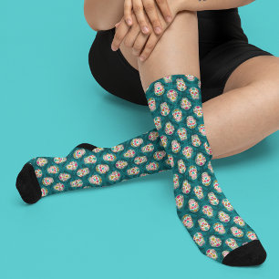 Sugar Skulls Dia de Los Muertos Sokken