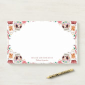 Sugar Skulls Día de los Muertos Thema Post-it® Notes (Op bureau)