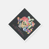 Sugar Skulls Día de los Muertos Thema Servet (Hoek)