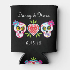 Sugar Skulls & Flowers Koelbox Blikjeskoeler