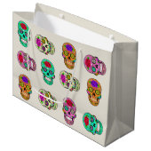 Sugar Skulls Gift Bag Groot Cadeauzakje (Voorkant Gekanteld)