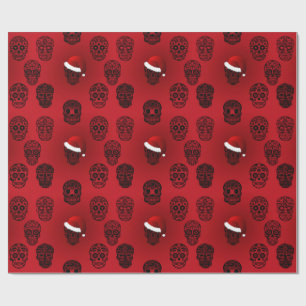 Sugar Skulls Gothic Holiday Cadeaupapier