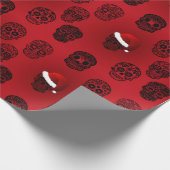 Sugar Skulls Gothic Holiday Cadeaupapier (Hoek)