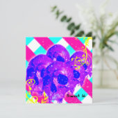 Sugar Skulls Harajuku Gothic Birthday Kaart (Staand voorkant)