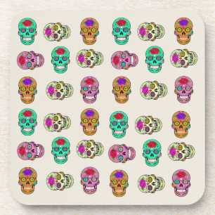 Sugar Skulls Hard plastiek onderzetter