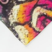 Sugar Skulls in Love Impressionistische Chalk Past Fleece Deken (Hoek)