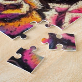 Sugar Skulls in Love Impressionistische Chalk Past Legpuzzel (Zijkant)