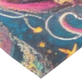 Sugar Skulls in Love Impressionistische Chalk Past Tafelkleed (Gekanteld)