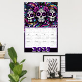 Sugar Skulls in Space 2025 Kalender Poster (Thuiskantoor)