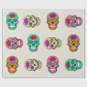 Sugar Skulls inpakpapier (Vlak)