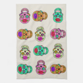Sugar Skulls Keukenhanddoeken (Verticaal)