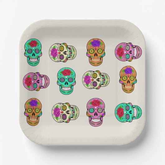 Sugar Skulls Paper Bord (Voorkant)