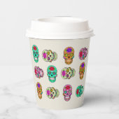 Sugar Skulls Paper cup Papieren Bekers (Achterkant)