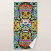 Sugar Skulls Pattern Badhanddoek (Badhanddoek)