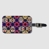Sugar Skulls Pattern Bagagelabel (Voorkant (horizontaal))