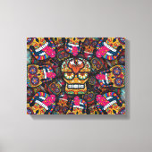 Sugar Skulls Pattern Canvas Afdruk (Voorkant)