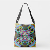 Sugar Skulls Pattern Crossbody Tas (Voorkant)
