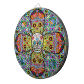 Sugar Skulls Pattern Dartbord (Voorkant Rechts)