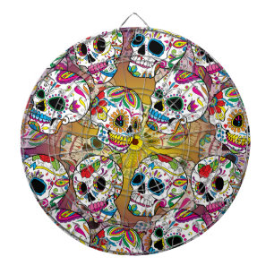 Sugar Skulls Pattern Dartbord