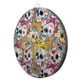 Sugar Skulls Pattern Dartbord (Voorkant Rechts)