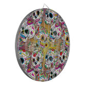 Sugar Skulls Pattern Dartbord (Voorkant Links)