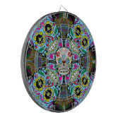 Sugar Skulls Pattern Dartbord (Voorkant Links)