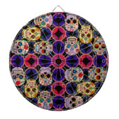Sugar Skulls Pattern Dartbord (Voorkant)