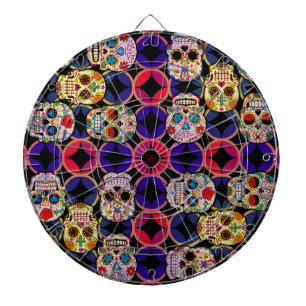 Sugar Skulls Pattern Dartbord