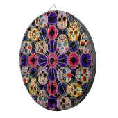 Sugar Skulls Pattern Dartbord (Voorkant Rechts)