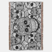 Sugar Skulls Pattern Deken (Voorkant Verticaal)