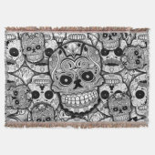 Sugar Skulls Pattern Deken (Voorkant)